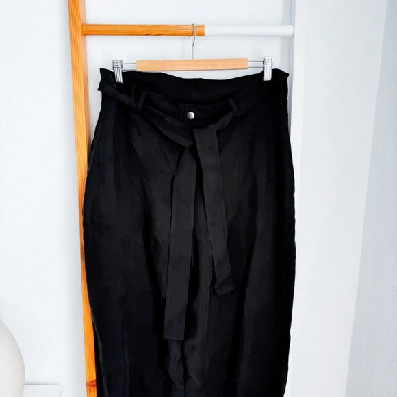 Johnny Was Pete & Greta Jackie Utility Pants Black Tie Belt Tapered Jogger 14 - Picture 5 of 15